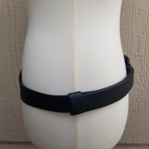 Vintage Chico's Adjustable Rhinestones Leather Wide Hook Belt - Picture 8 of 10